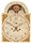 Inlaid New Jersey grandfather clock moon