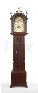 antique Maine tall case clock
