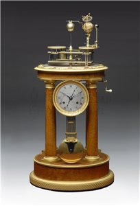 antique French Orrery shelf clock