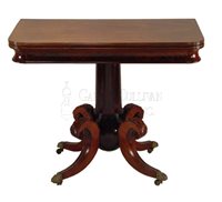 antique classical card table