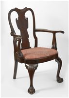 antique Chippendale armchair