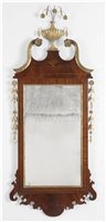 antique Federal looking glass