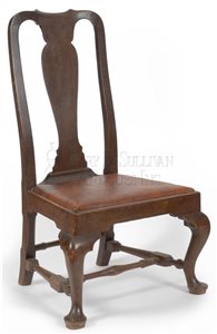 antique Queen Anne slipper chair