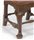 antique Queen Anne slipper chair detail