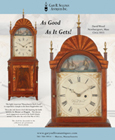 Ad for an antique David Wood Massachusetts shelf clock