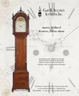 Ad for an antique Aaron Willard Roxbury case tall clock