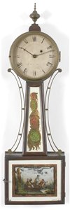 Joshua Wilder antique banjo clock