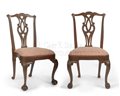 Pair of early Chippendale dining chairs, Boston, Mass