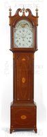Daniel Porter antique Federal musical tall clock