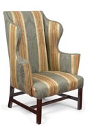 Chippendale antique wingback chair