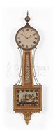 Joseph Dyar antique banjo clock, Concord Mass