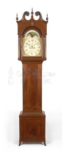 John Fessler antique Baltimore tall case clock