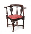 Queen Anne corner chair, (Newport, RI) 