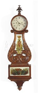 antique lyre clock with alarm