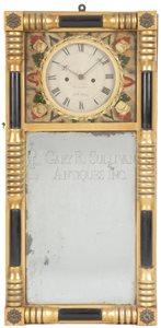 Leonard Noyes antique mirror clock