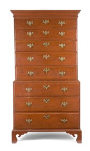 antique Chippendale chest on chest