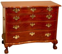Chippendale antique chest of drawers