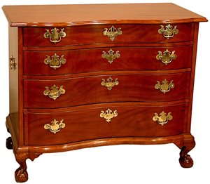 Chippendale antique chest of drawers