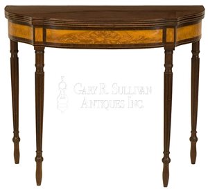antique Federal card table