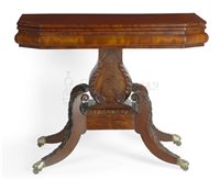Pair of antique Classical games tables