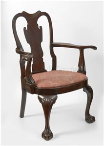 antique Chippendale armchair