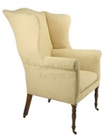 Sheraton antique wing chair