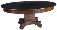 antique classical library table