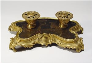 antique French chinoiserie inkstand