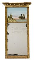 antique Federal giltwood mirror