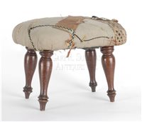 antique Sheraton mahogany foot stool