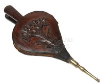 antique Federal carved fire bellows