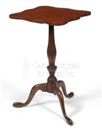 Queen Anne antique candle stand
