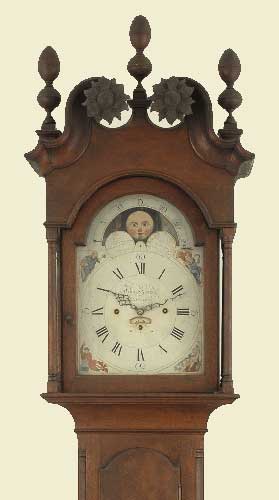 antique American musical clock
