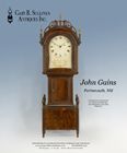 Ad for an antique John Gains dwarf clock