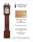 Ad for an antique Hepplewhite tall case clock