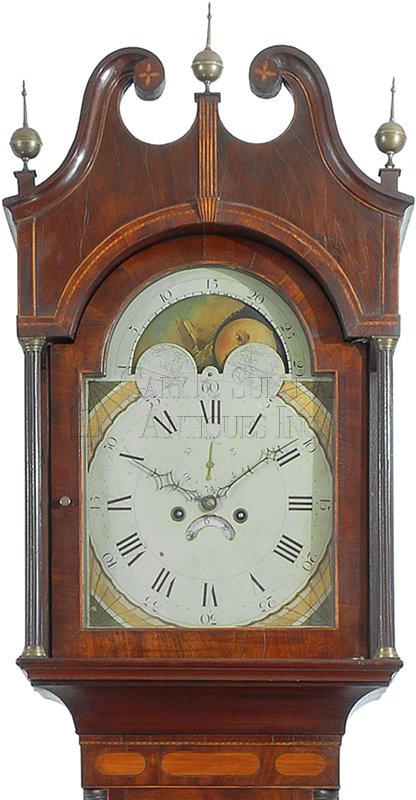 Joseph Sylvester Tall Clock (Coxsackie, NY) - Clocks 007012 : Gary
