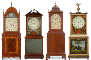 antique mass. shelf clocks