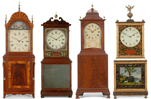 antique Mass. shelf clocks